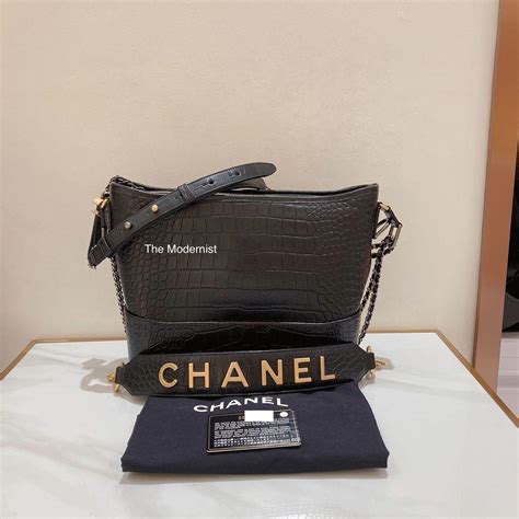 chanel gabrielle embossed liz blo|chanel hobo bags.